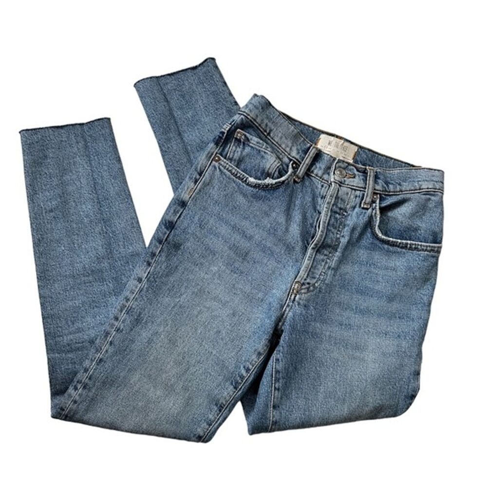 Free People High Waisted Distressed Denim Jeans size 26